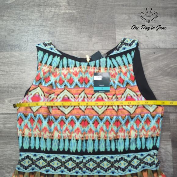 Gabby Style Sleeveless A Line Mini Dress Size 16 - Picture 5 of 7